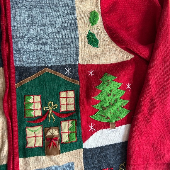 Vintage Christmas patchwork sweater - Picture 6 of 10